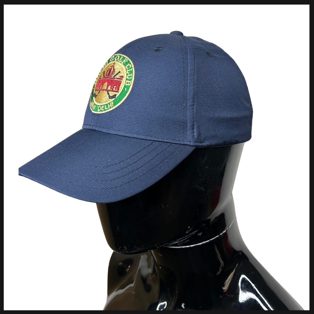 Delhi Golf Club© Drifit Navy Cap with dgc full logo