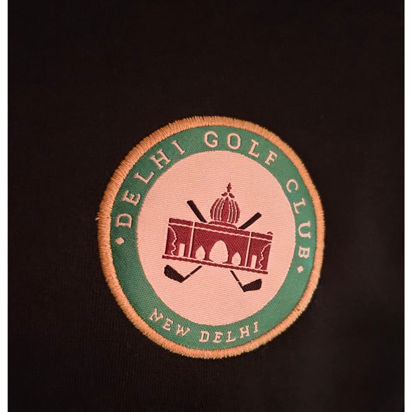 Delhi Golf Club @ Poly Fleece Jumpers for Men, Black with label