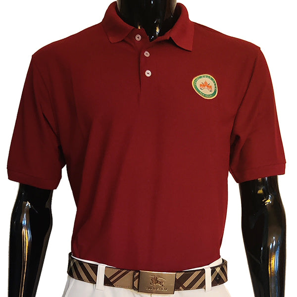 Delhi Golf Club © Cherry Wine Drifit Tshirt for Men