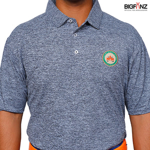 Delhi Golf Club © Black Performance Tshirt for Men(Small Logo)