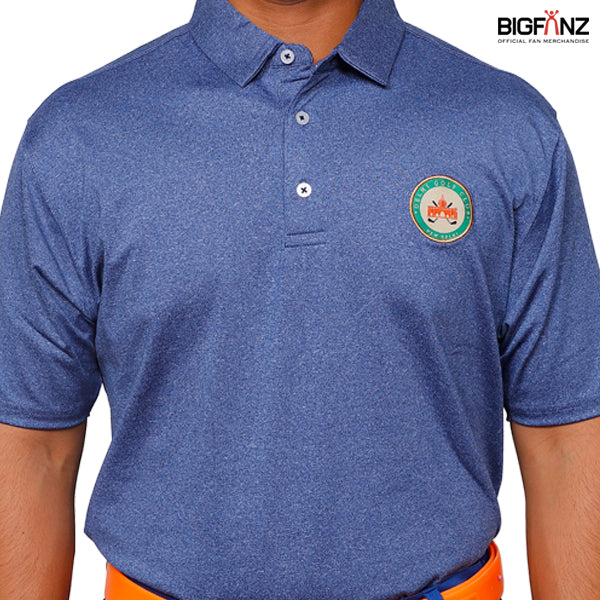 Delhi Golf Club © Navy Performance Tshirt for Men(Small Logo)