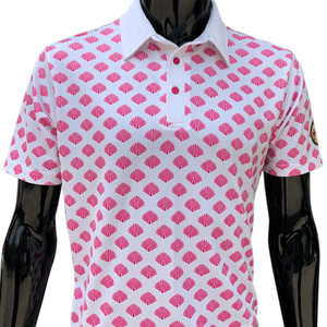 Delhi Golf Club @ Peacock motives pink Drifit Tshirt for Men