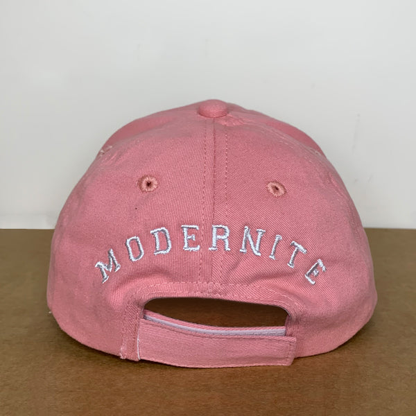 Modern School © Cap Cotton Twill Light Pink with M Logo-3 D Embroidery