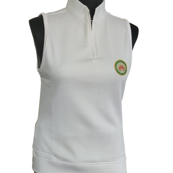 Delhi Golf Club © Poly Fleece Vests For Women, White