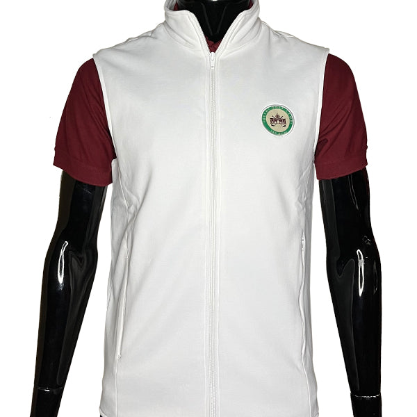 Delhi Golf Club@ Fleece Vest White Men with Label